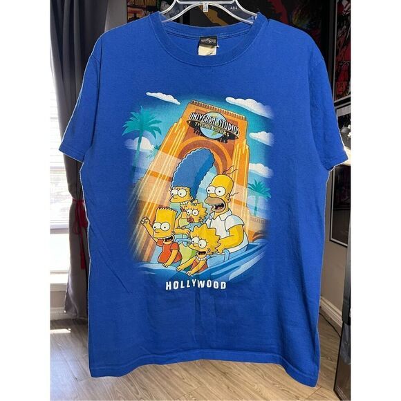 Y2K Universal Studios The Simpsons Theme Tee - Picture 1 of 7